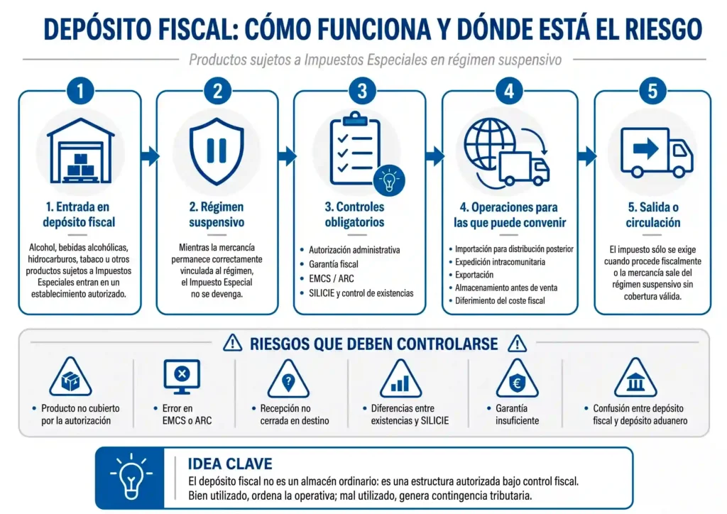 Guia de diposito fiscal en Importaciones